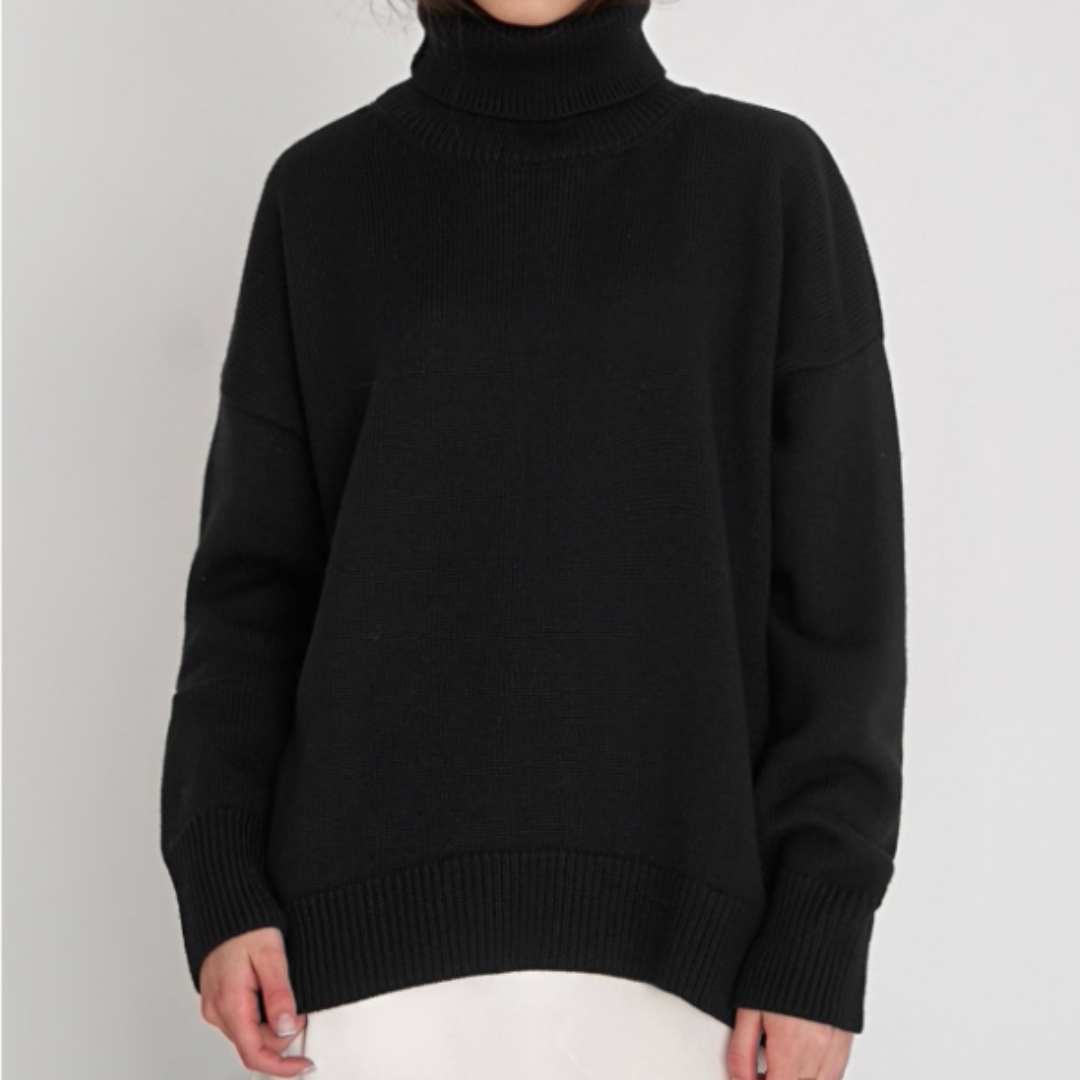 Elkein | Elegant turtleneck sweater for women-3