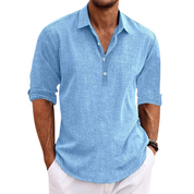 Darren | Laidback Luxe Roll-Up Collar Shirt