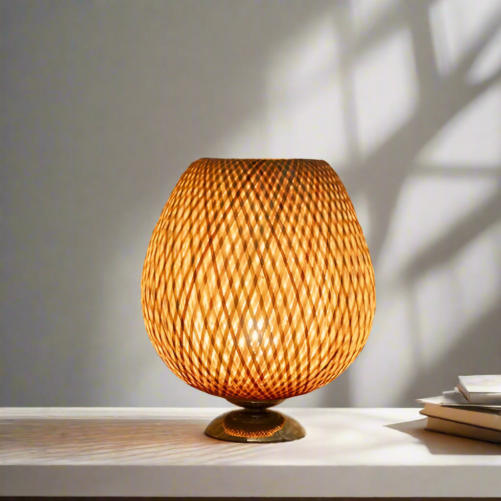 GlowCrest | Artistic Table Lamp for Cozy Spaces