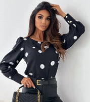 LILLIAN | Stylish Polka Dotted Blouse