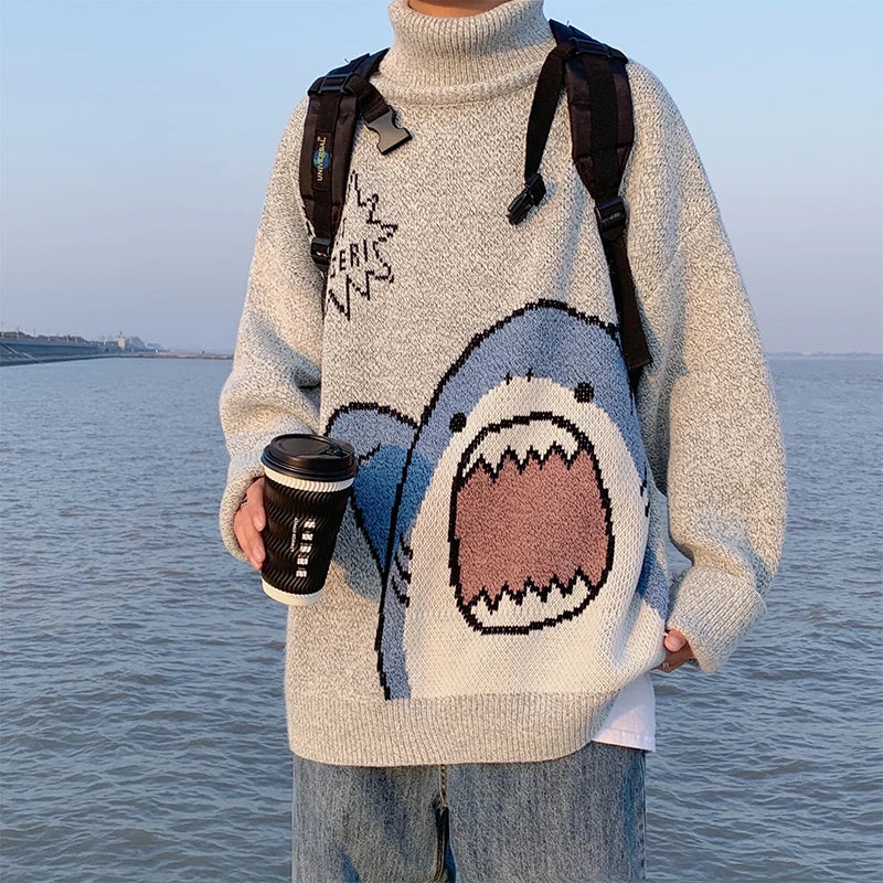 Roll collar: Elegant winter look 2025-2
