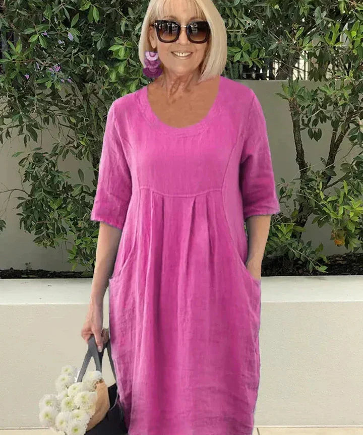 LISA | Loose Cotton Blend Dress