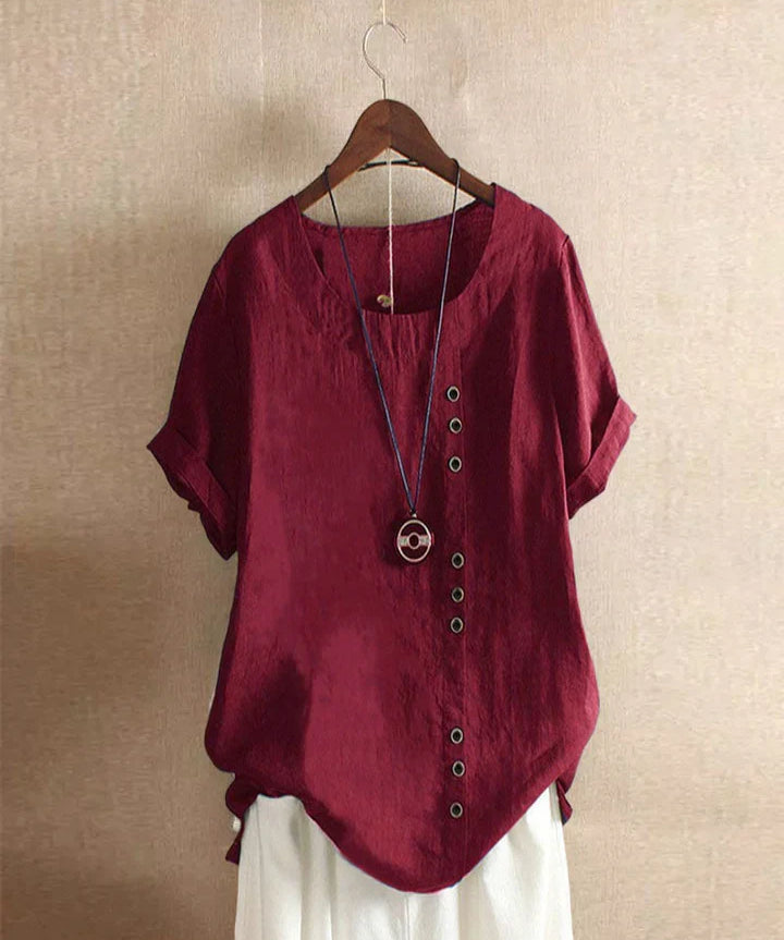 KELLYS | Short-sleeved Blouse with Round Neckline