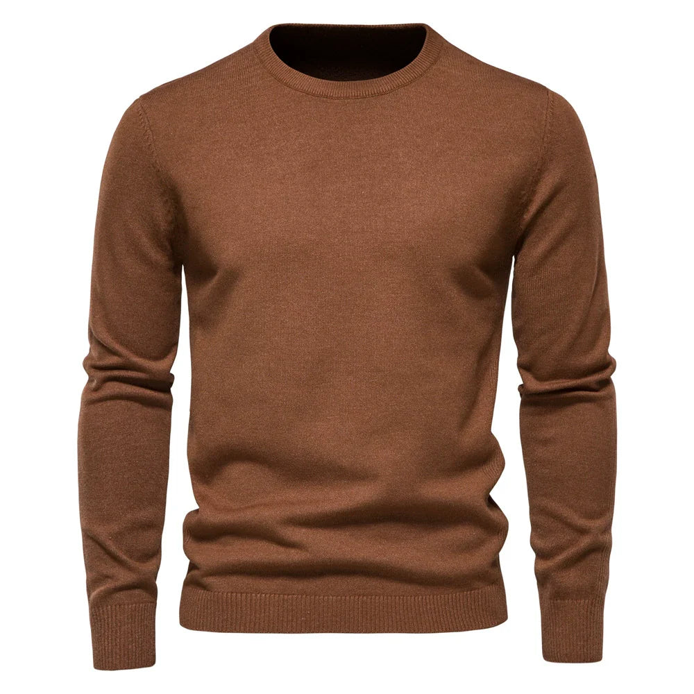 Men’s Crew Neck Sweater – Regular Fit – Long Sleeve – Soft & Warm Knit Jumper-1