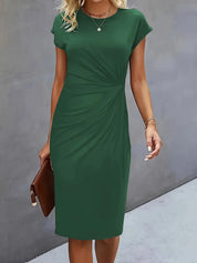 Grace | Midi Dress with Front Knot Design