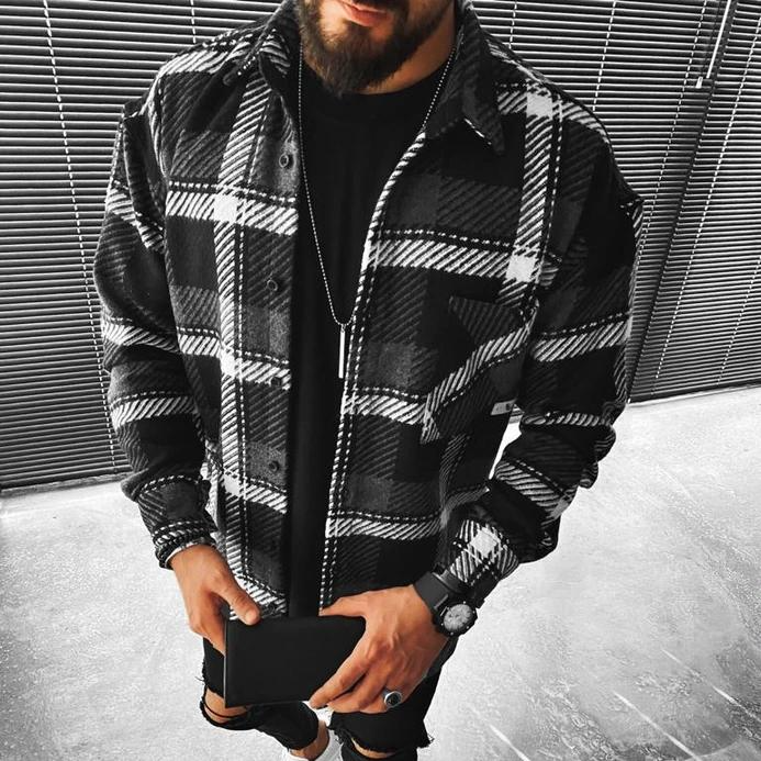 Men Long -arm button down down winter jacket | Warmth-2