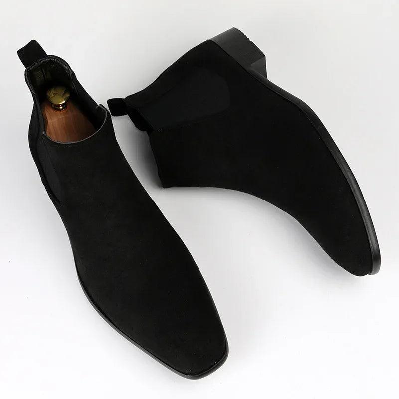 Men's Suede Chelsea Boots-5