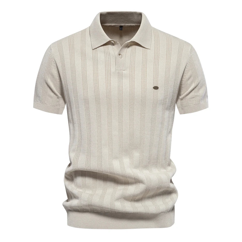 ZAIN | Stylish Men Polo Shirt Striped Pattern