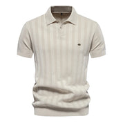 ZAIN | Stylish Men Polo Shirt Striped Pattern