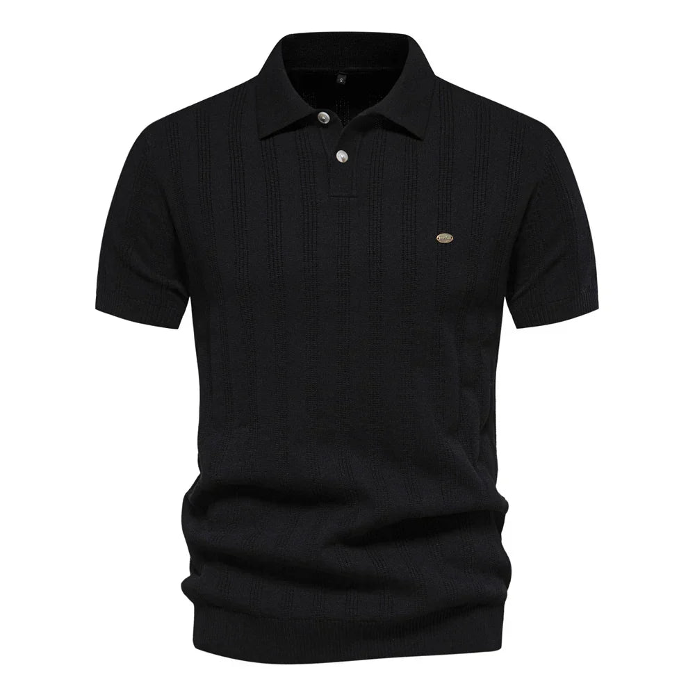 ZAIN | Stylish Men Polo Shirt Striped Pattern