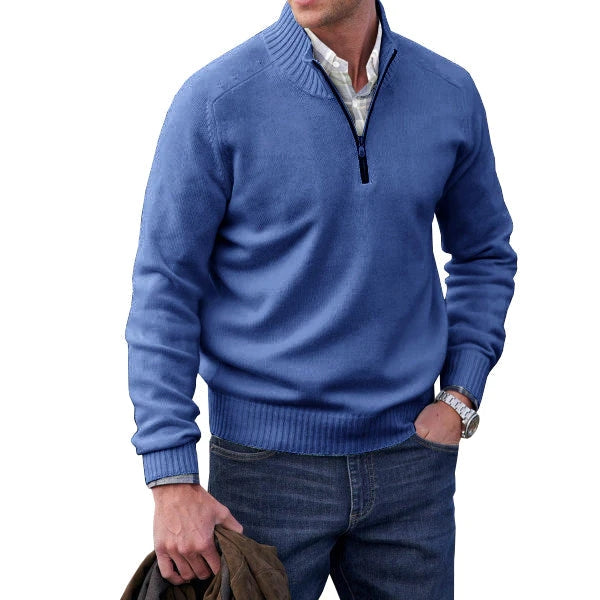 Men's zip sweater in cashmere-6