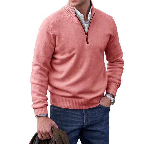 Men's zip sweater in cashmere-5
