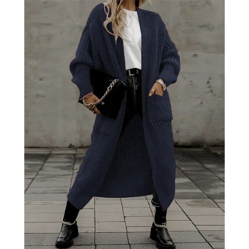 Narelle | Elegant Chunky Knit Long Cardigan