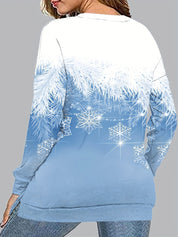 Sweater: Elegant winter sweater with snowflakes-4