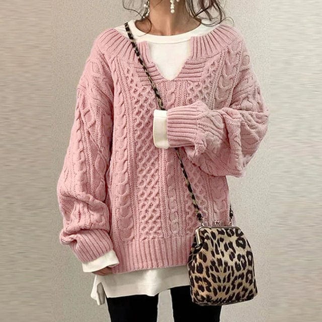 Stylish knitting sweater for women-3