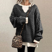 Stylish knitting sweater for women-4