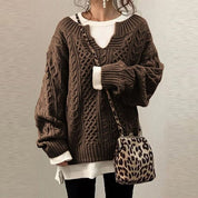 Stylish knitting sweater for women-5