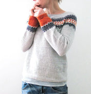 Grocher sweater with boho design-2