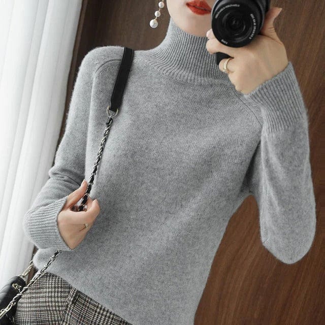 Women's turtleneck - warm & stylish for winter-5