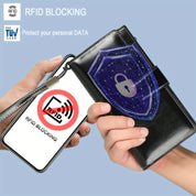 RFID-Secure Travel Wallet | Multi-Pocket Vintage Clutch