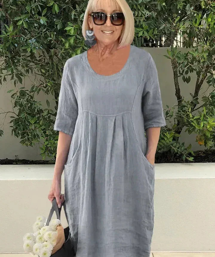 LISA | Loose Cotton Blend Dress