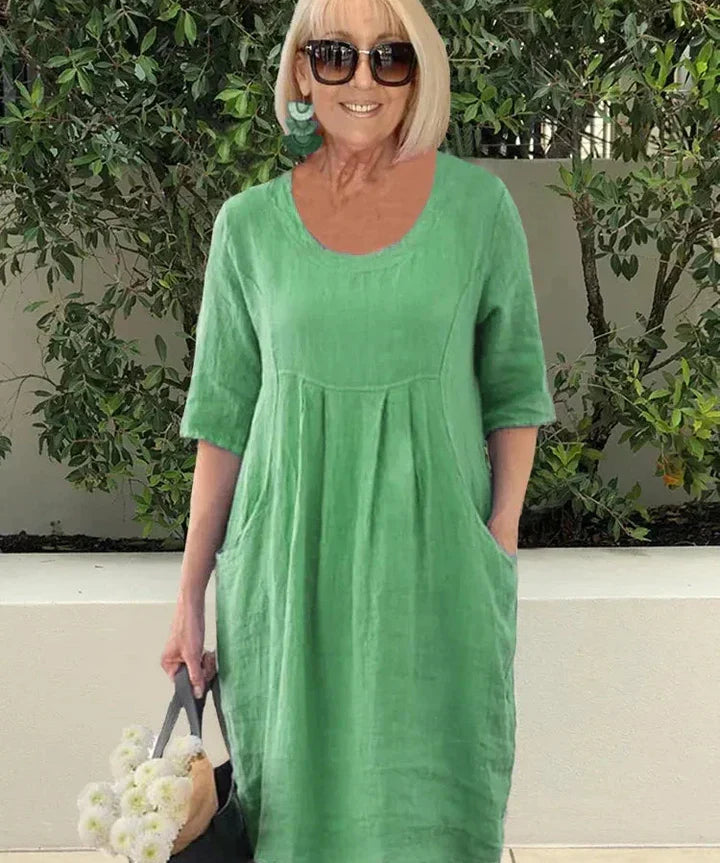 LISA | Loose Cotton Blend Dress