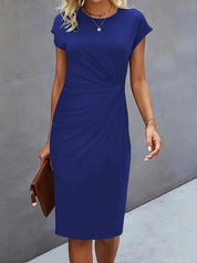 Grace | Midi Dress with Front Knot Design