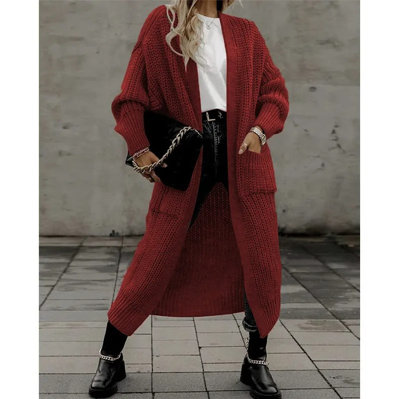 Narelle | Elegant Chunky Knit Long Cardigan