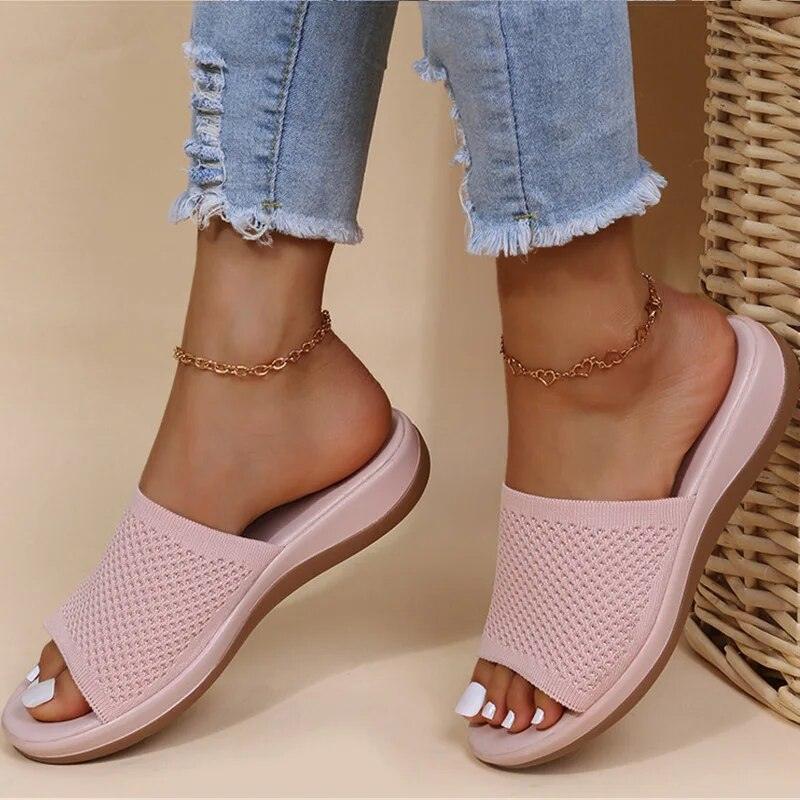 FLORENZA | Stylish Mesh Flip Flops Women