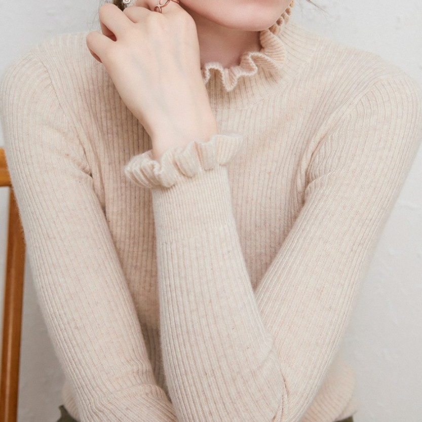 Kashmir sweater with elegant twirl design for stylish women-6