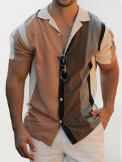 BERNARD | Striped Short Sleeve Shirt