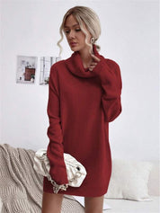 VICTORIA | Knitted Turtleneck Sweater Long Fit