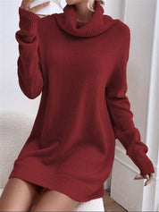 VICTORIA | Knitted Turtleneck Sweater Long Fit