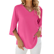 JAMY | V-neck Elegant Blouse