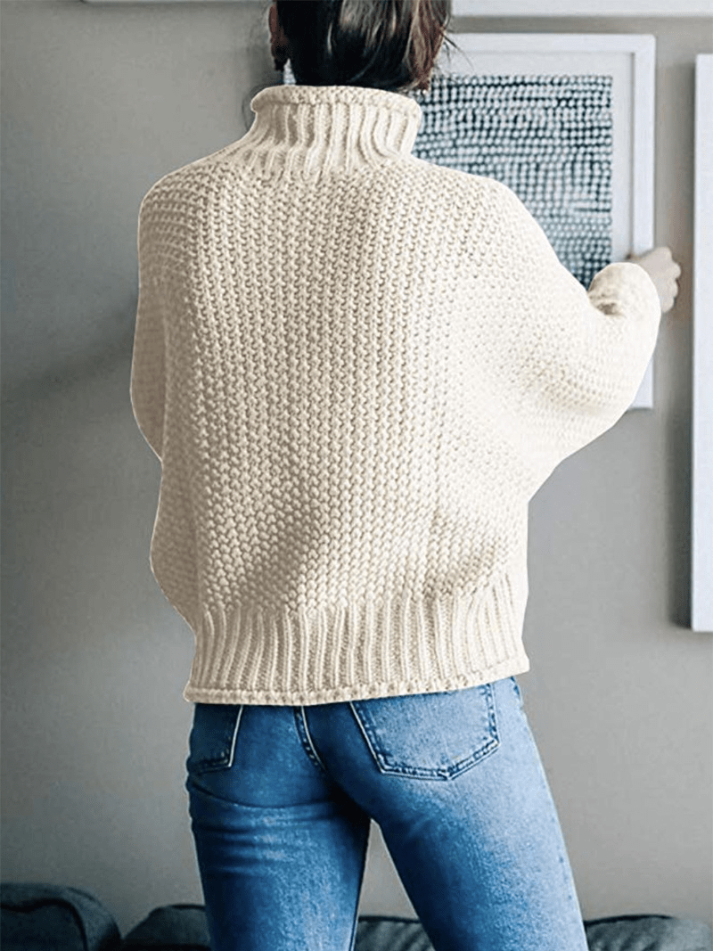 Chic knitting sweater for women-5