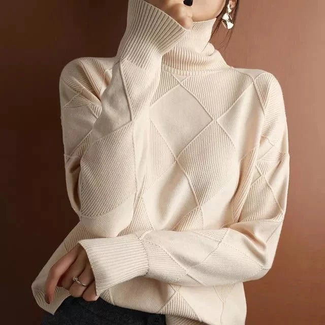 Fashionable Turtleneck sweater for women-1