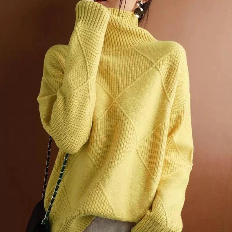Fashionable Turtleneck sweater for women-2