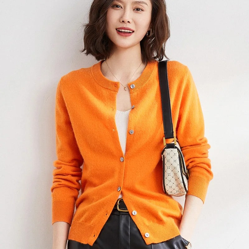 Knitted sweater with neckline-6