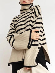 Women's sweater: warm rope for cold winter days-2