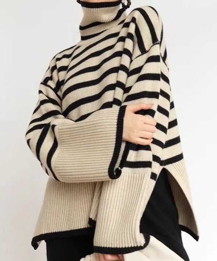 Women's sweater: warm rope for cold winter days-2