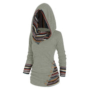 Relaxed hoodie with a tribal pattern-3