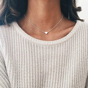 HeartGlow | Delicate Heart Charm Necklace