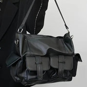 Ella | Large Capacity Punk Leather Shoulder Bag Motorcycle