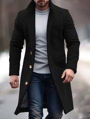 Wayne | Men's Elegant Long Overcoat