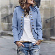 Amavinim | Damen Knöpfbare Jacke | Kurz-3