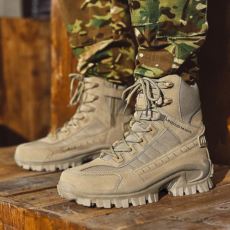 Men’s Tactical Boots – High-Top Ankle Support – Reinforced Toe – Rugged Grip Sole-5