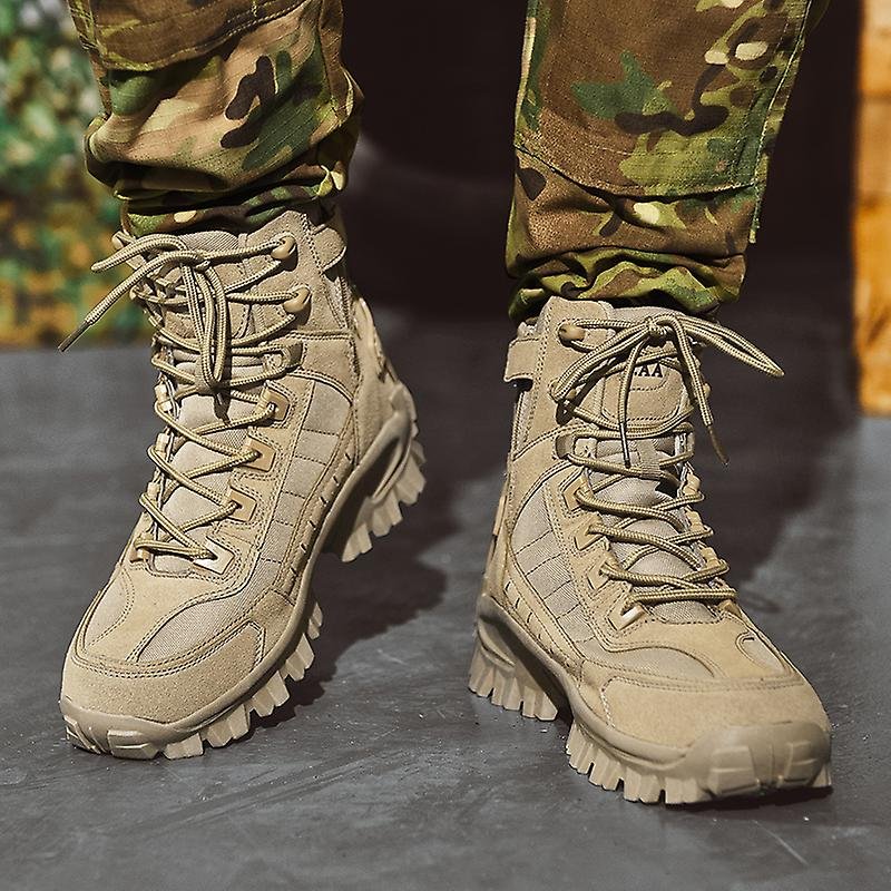 Men’s Tactical Boots – High-Top Ankle Support – Reinforced Toe – Rugged Grip Sole-2