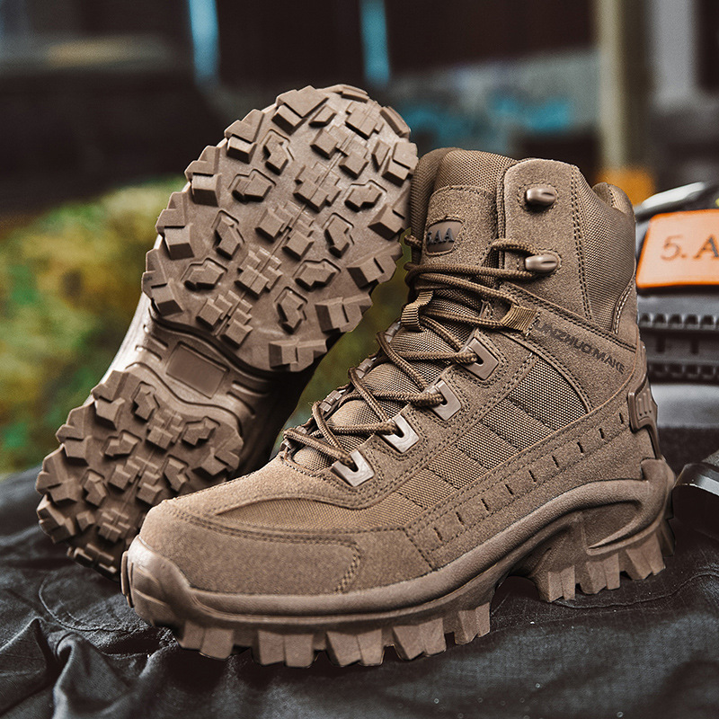 Men’s Tactical Boots – High-Top Ankle Support – Reinforced Toe – Rugged Grip Sole-6
