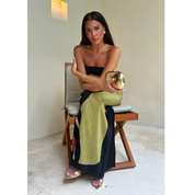 Chic Strapless Boho Maxi Dress | Silvana
