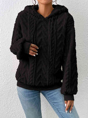 Sweaters with a cord and long arm in a two -tone design for women-3